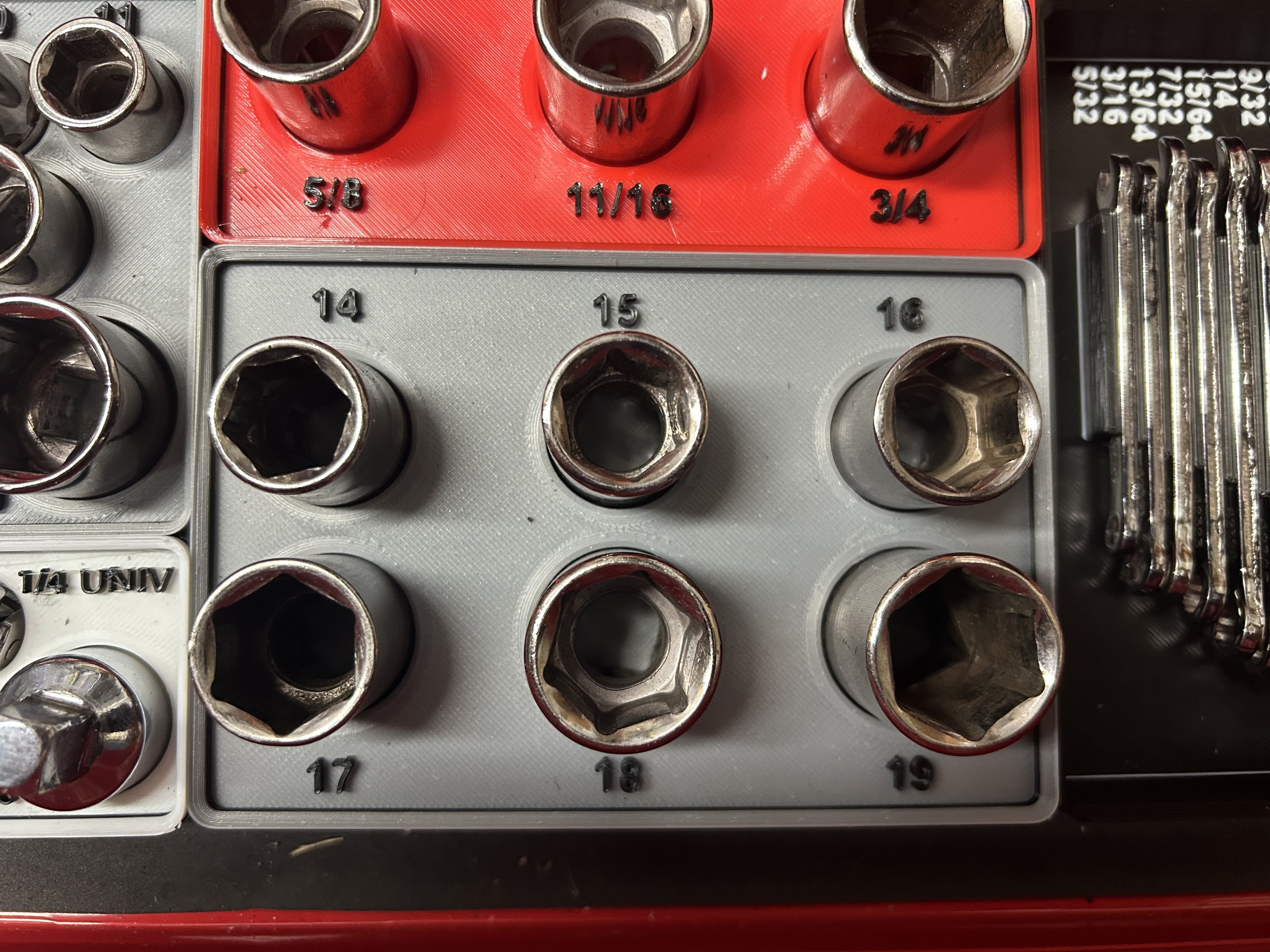 Miniatura 6 do modelo 3D Craftsman/Pittsburgh Socket Organizers -Gridfinity Base
