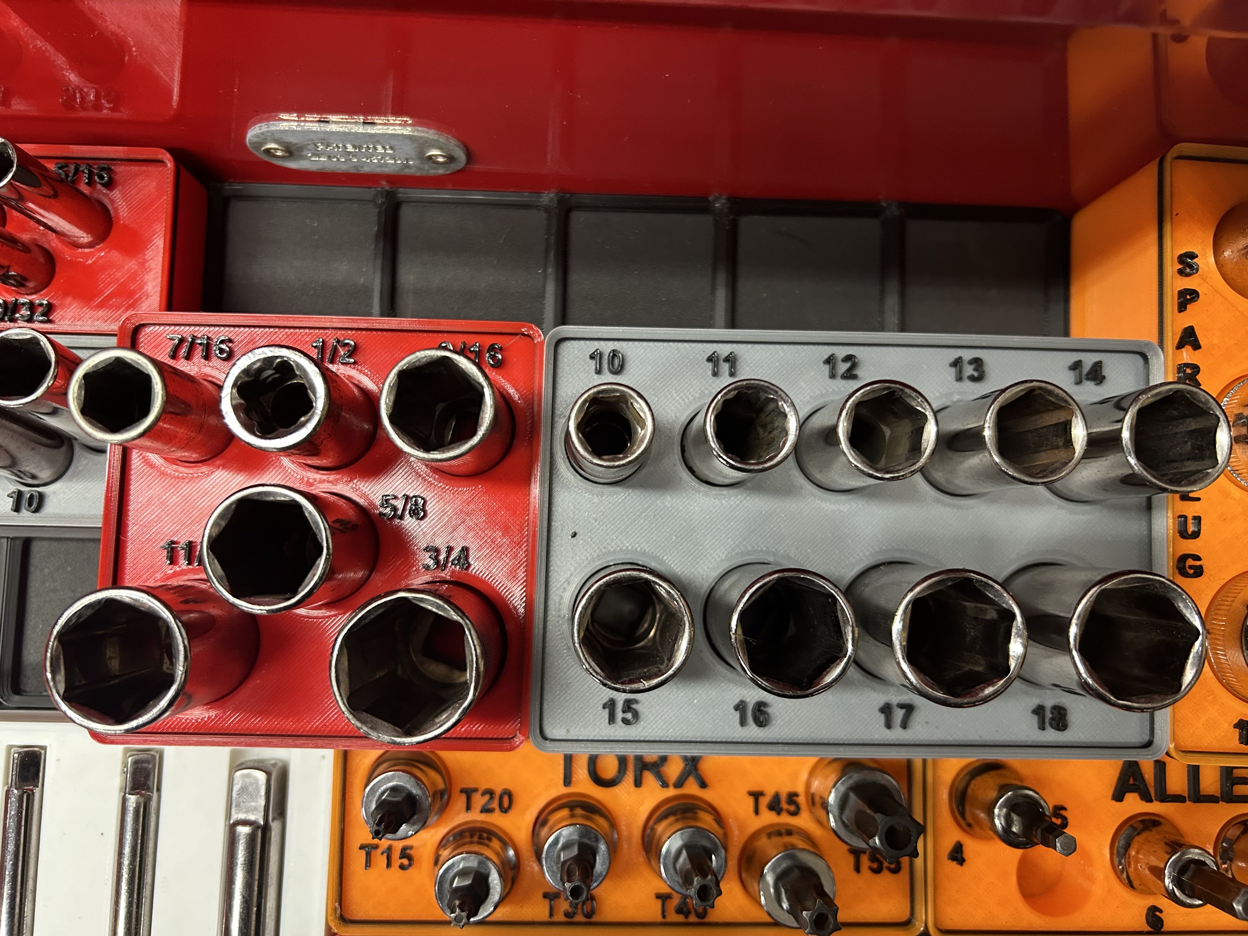 Miniatura 27 do modelo 3D Craftsman/Pittsburgh Socket Organizers -Gridfinity Base