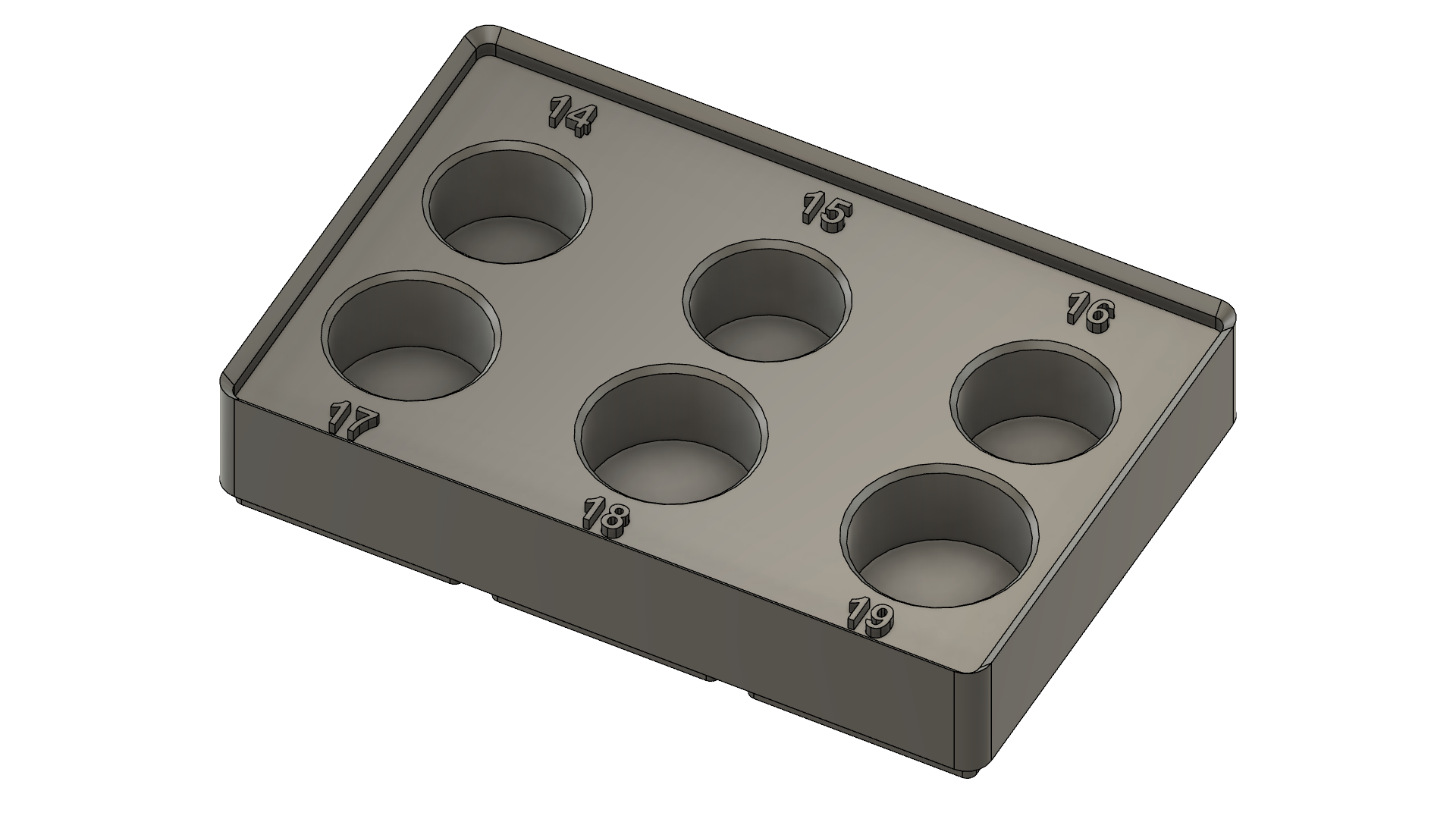 Miniatura 19 do modelo 3D Craftsman/Pittsburgh Socket Organizers -Gridfinity Base