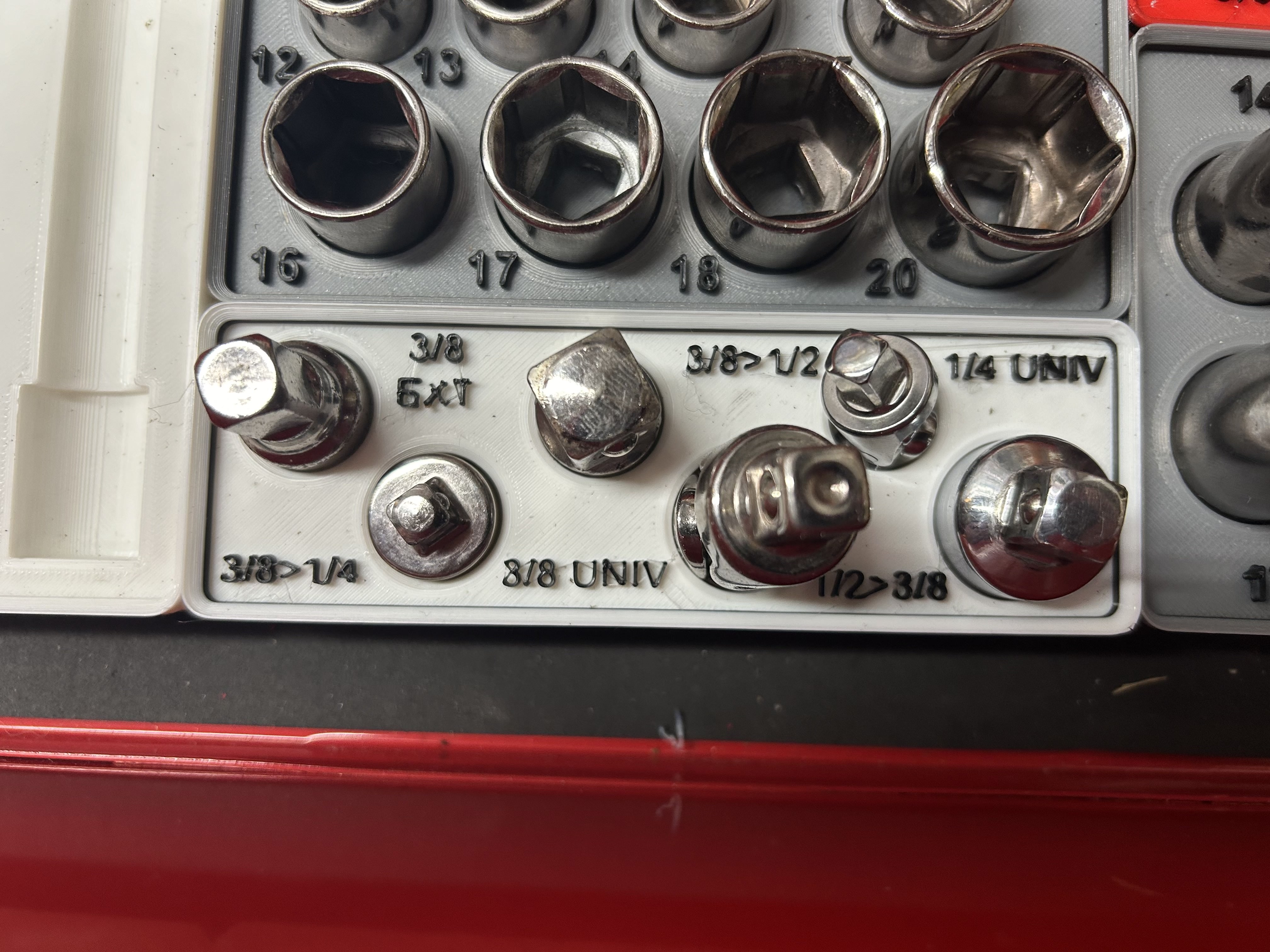 Miniatura 26 do modelo 3D Craftsman/Pittsburgh Socket Organizers -Gridfinity Base