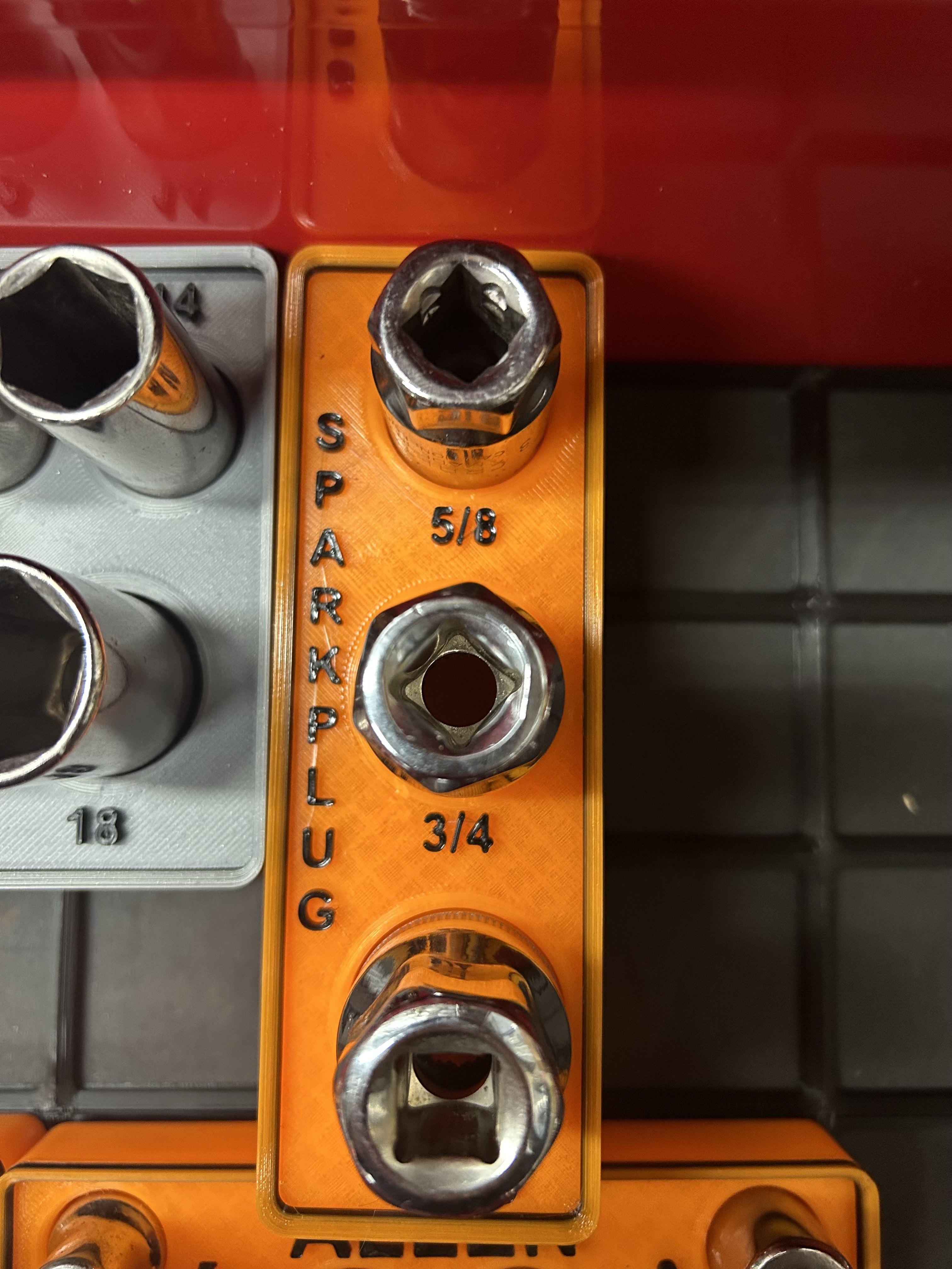Miniatura 15 do modelo 3D Craftsman/Pittsburgh Socket Organizers -Gridfinity Base
