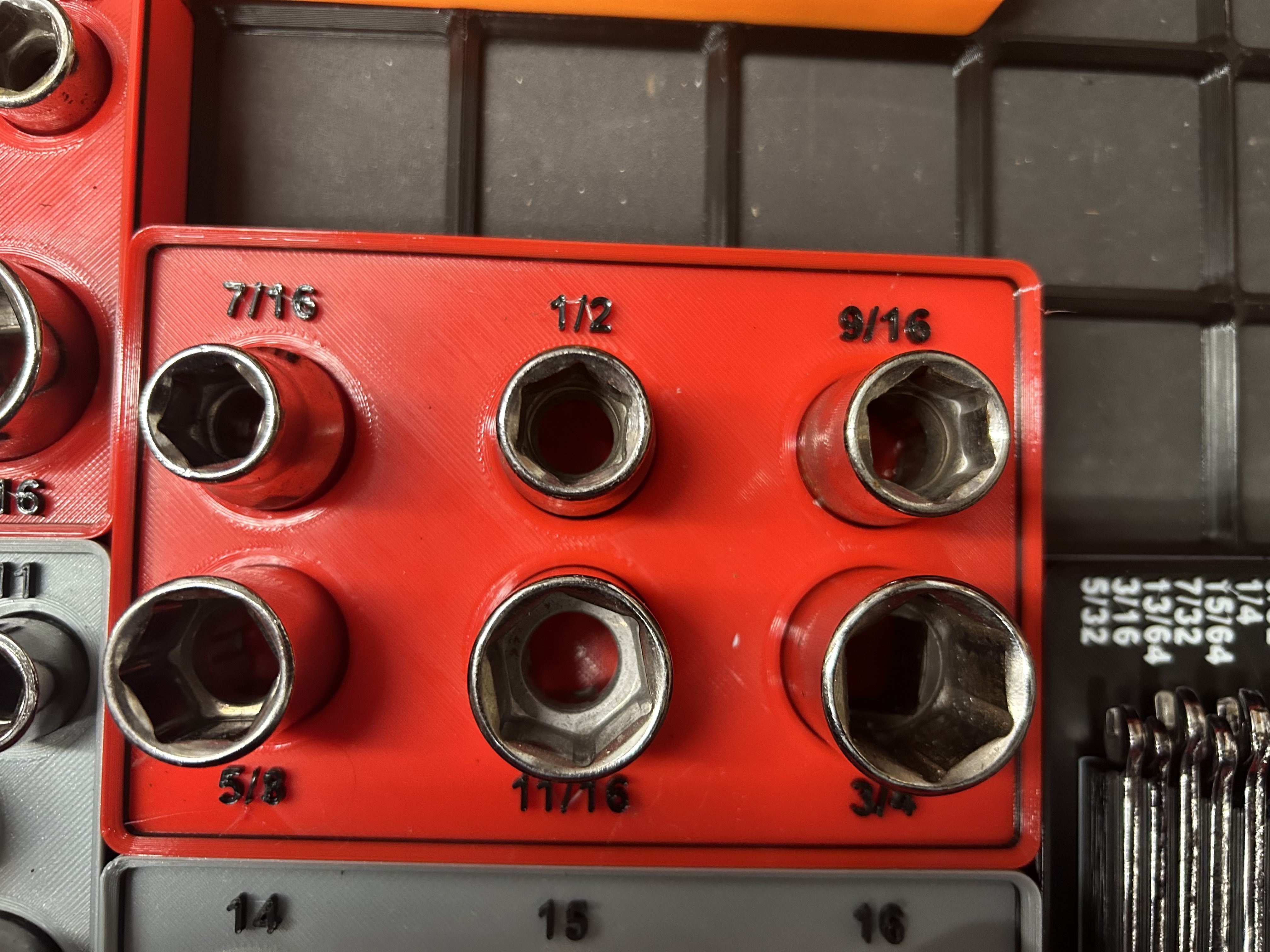 Miniatura 29 do modelo 3D Craftsman/Pittsburgh Socket Organizers -Gridfinity Base