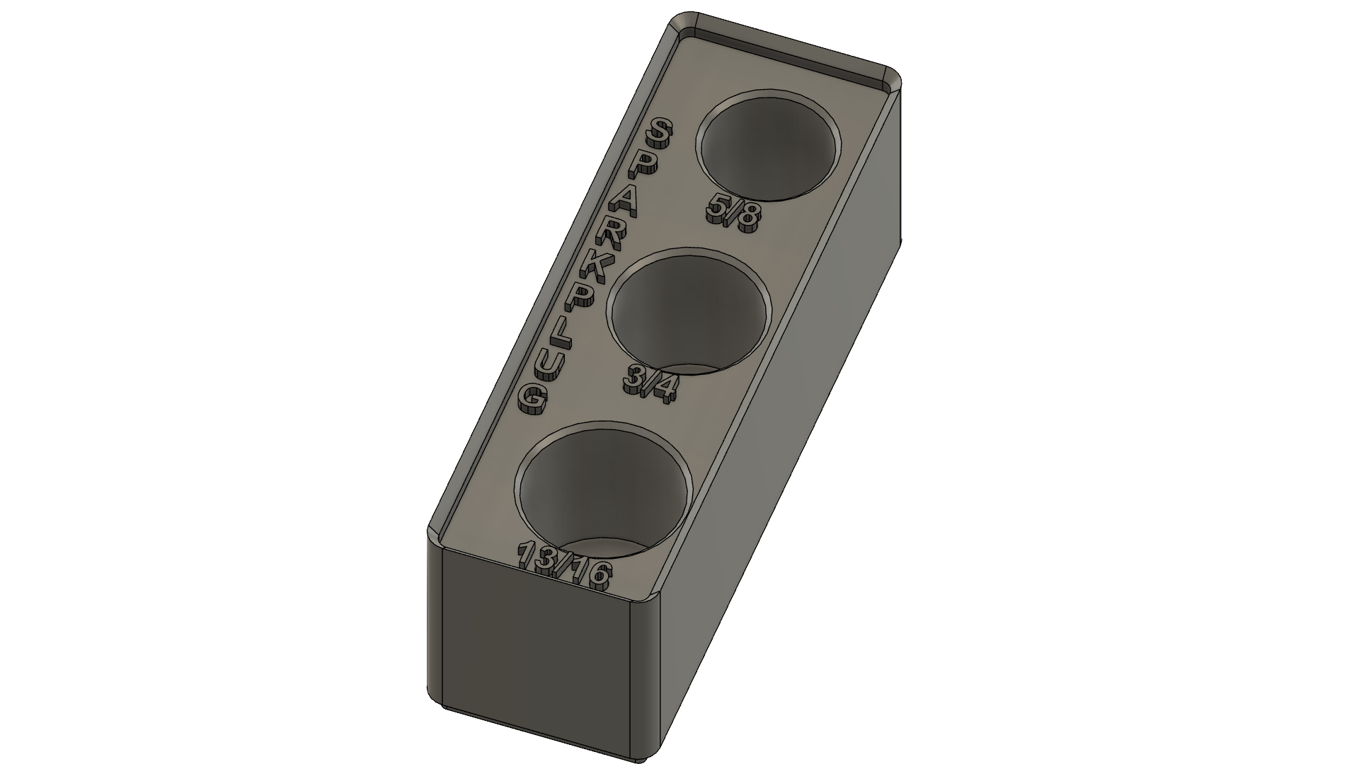 Miniatura 25 do modelo 3D Craftsman/Pittsburgh Socket Organizers -Gridfinity Base