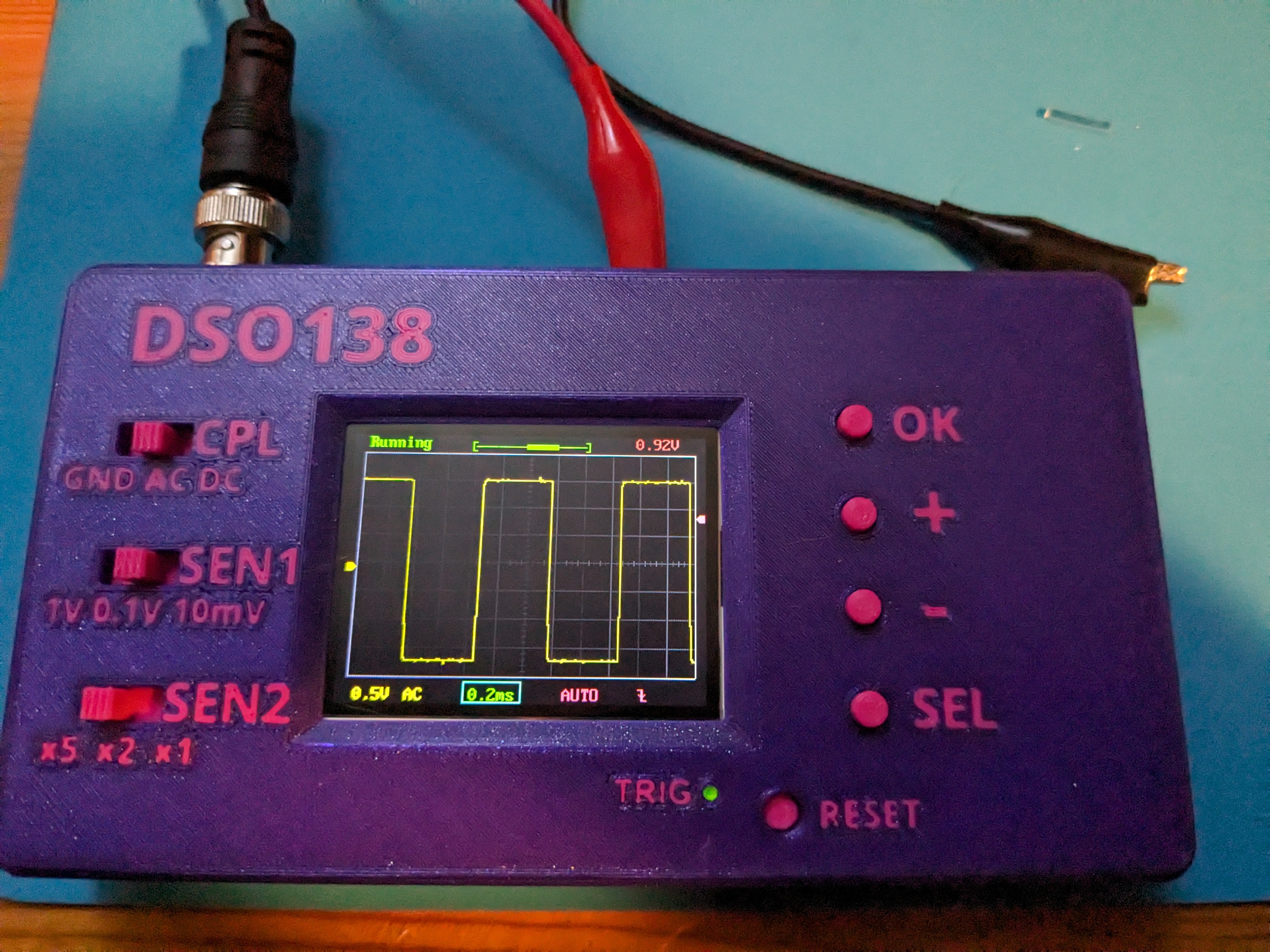 DSO138 Case with 9V Battery MMU-Text