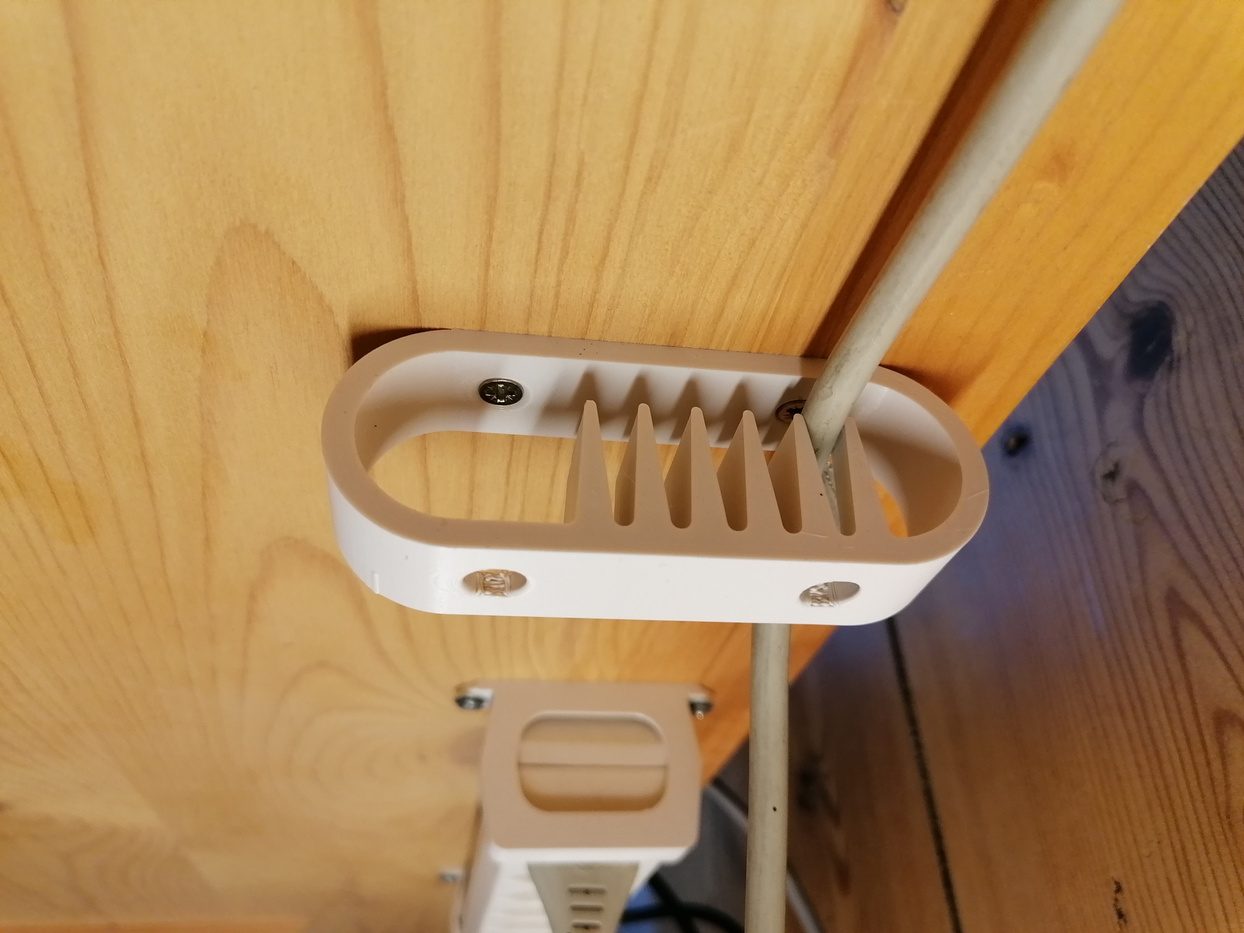 Under Desk Cable Organizer by steriku