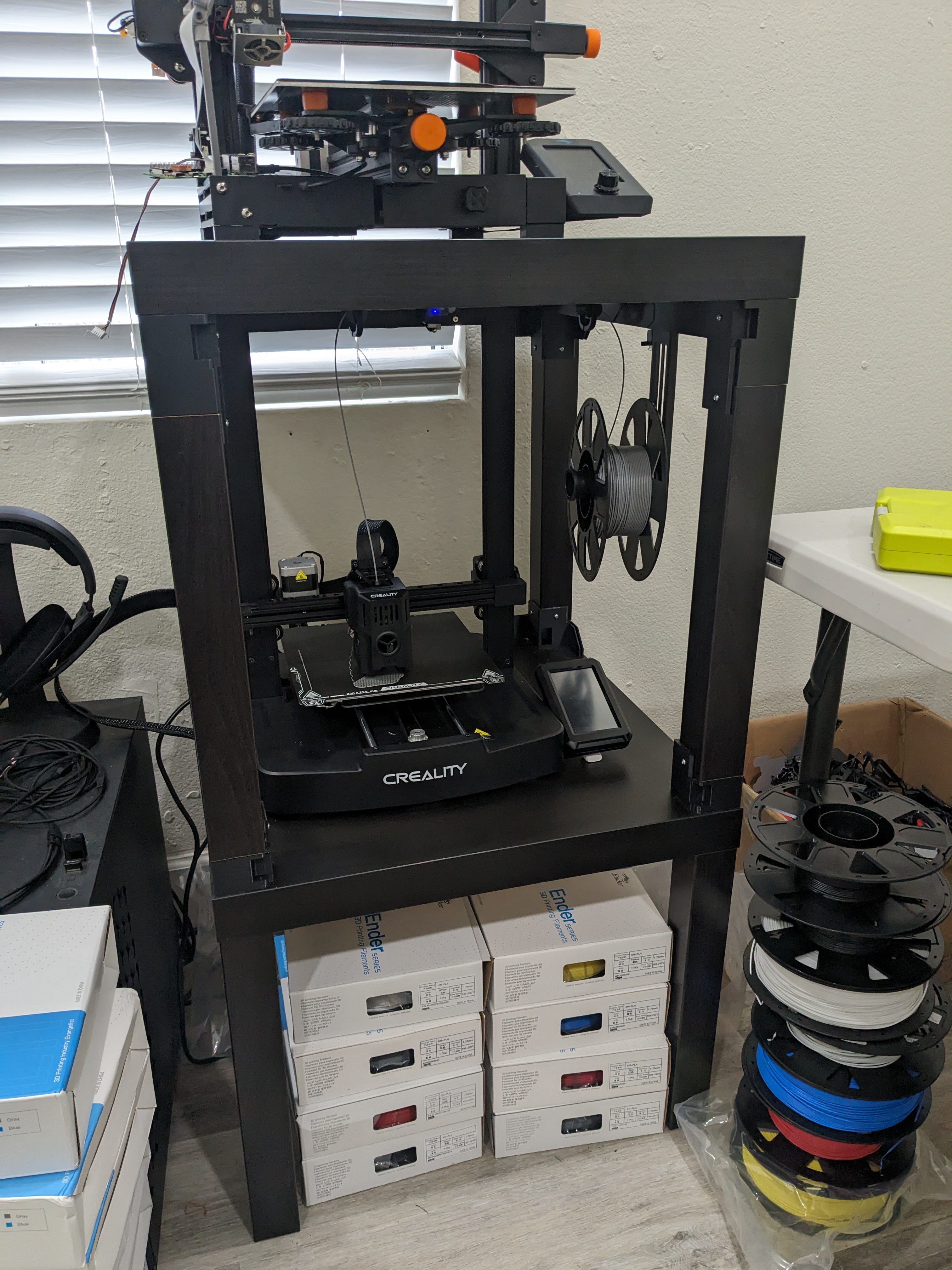 Stacked Lack Enclosure Filament Guide