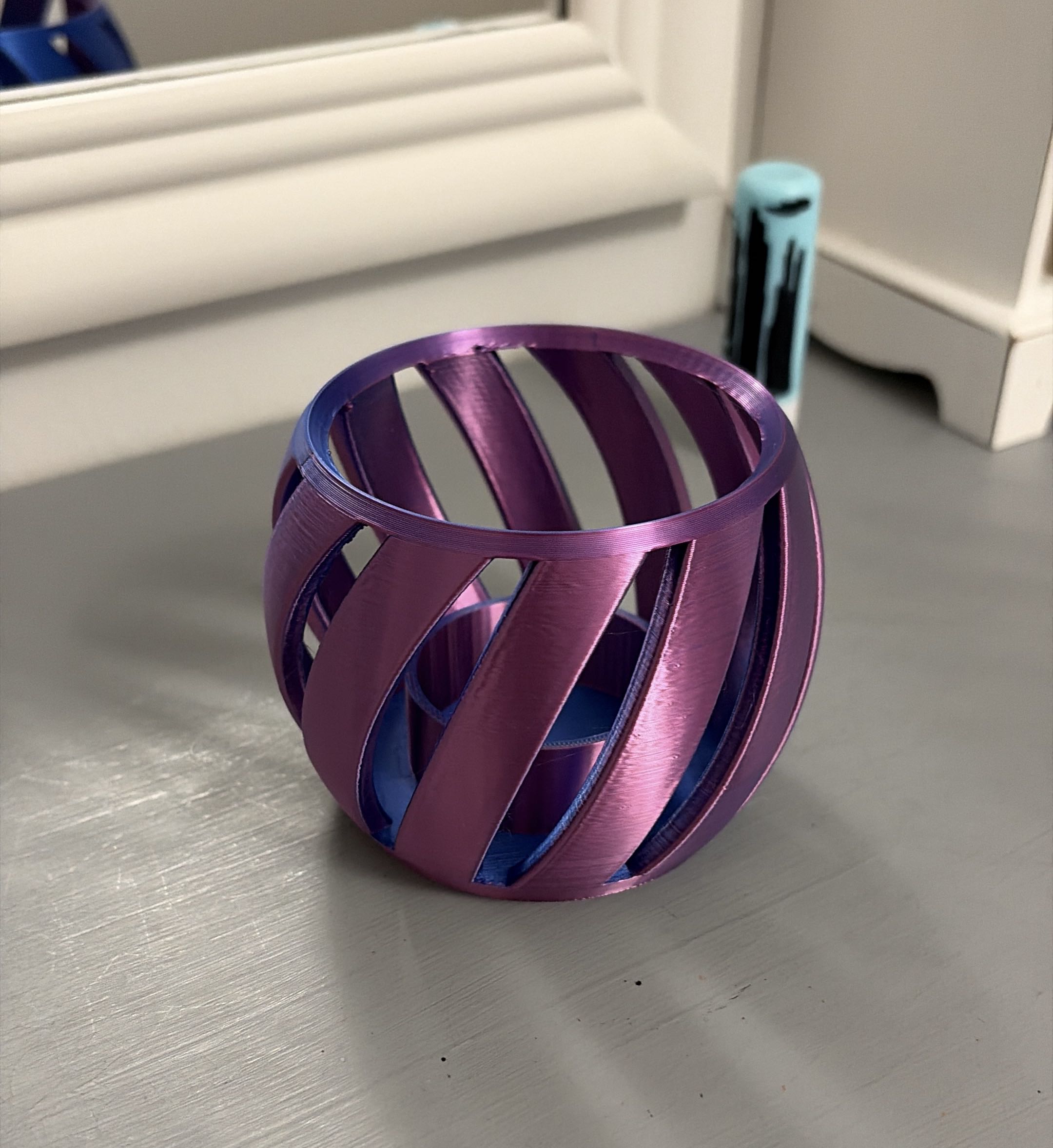Parametric spiral vase for LED candle