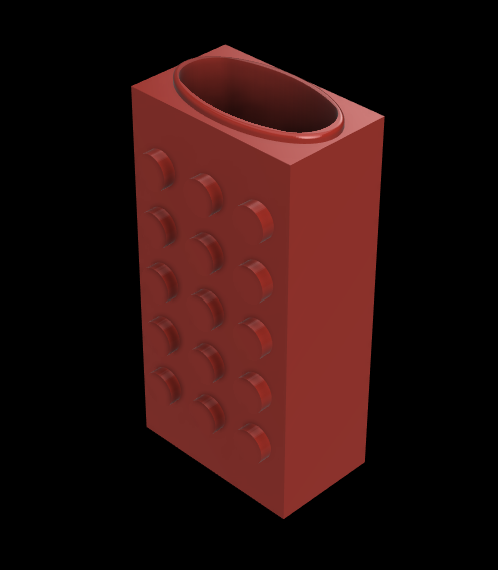 Mini Bic Block Lighter Case inspired by a popular toy brick