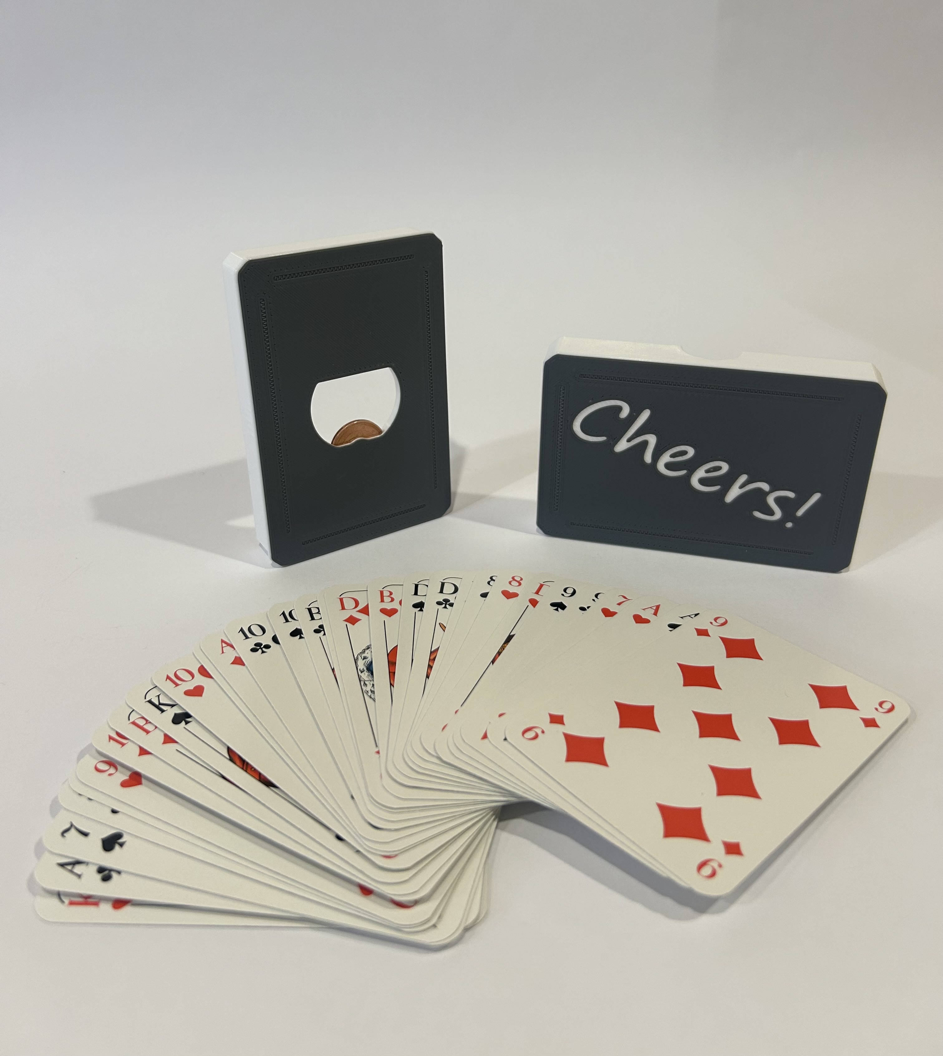 card case with bottle opener