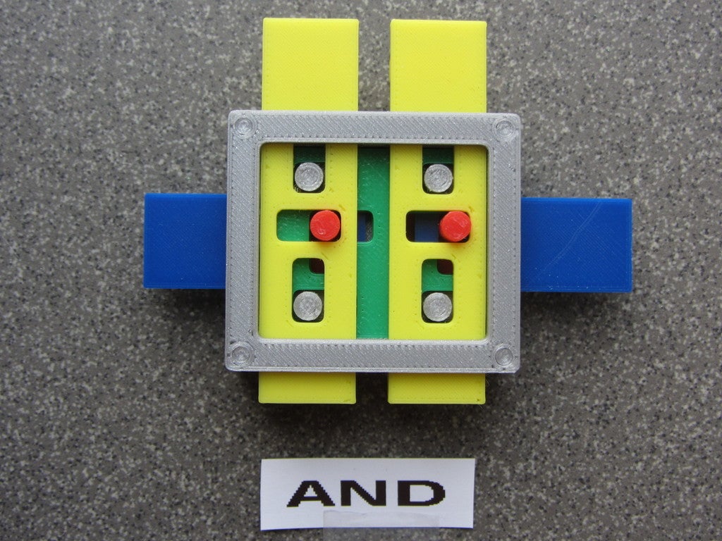 Zuse inspired Z1 logic gate demonstration set (improved, again)