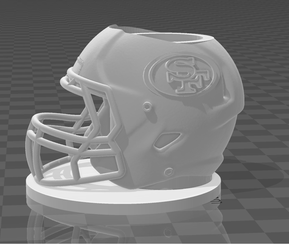 49ers helmet pencil holder by halopro5572 Download free STL model