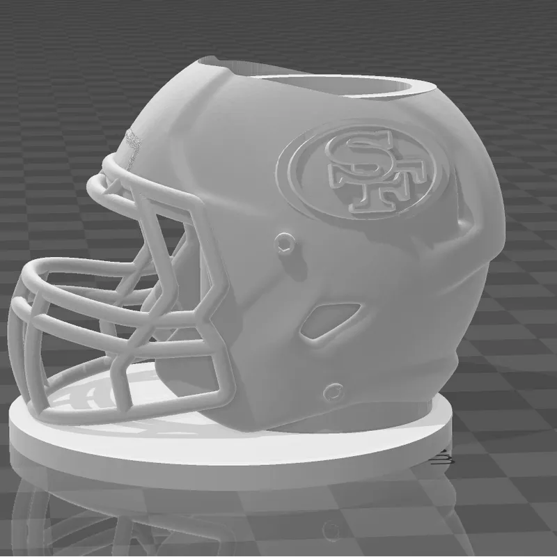 49ers helmet pencil holder by halopro5572, Download free STL model