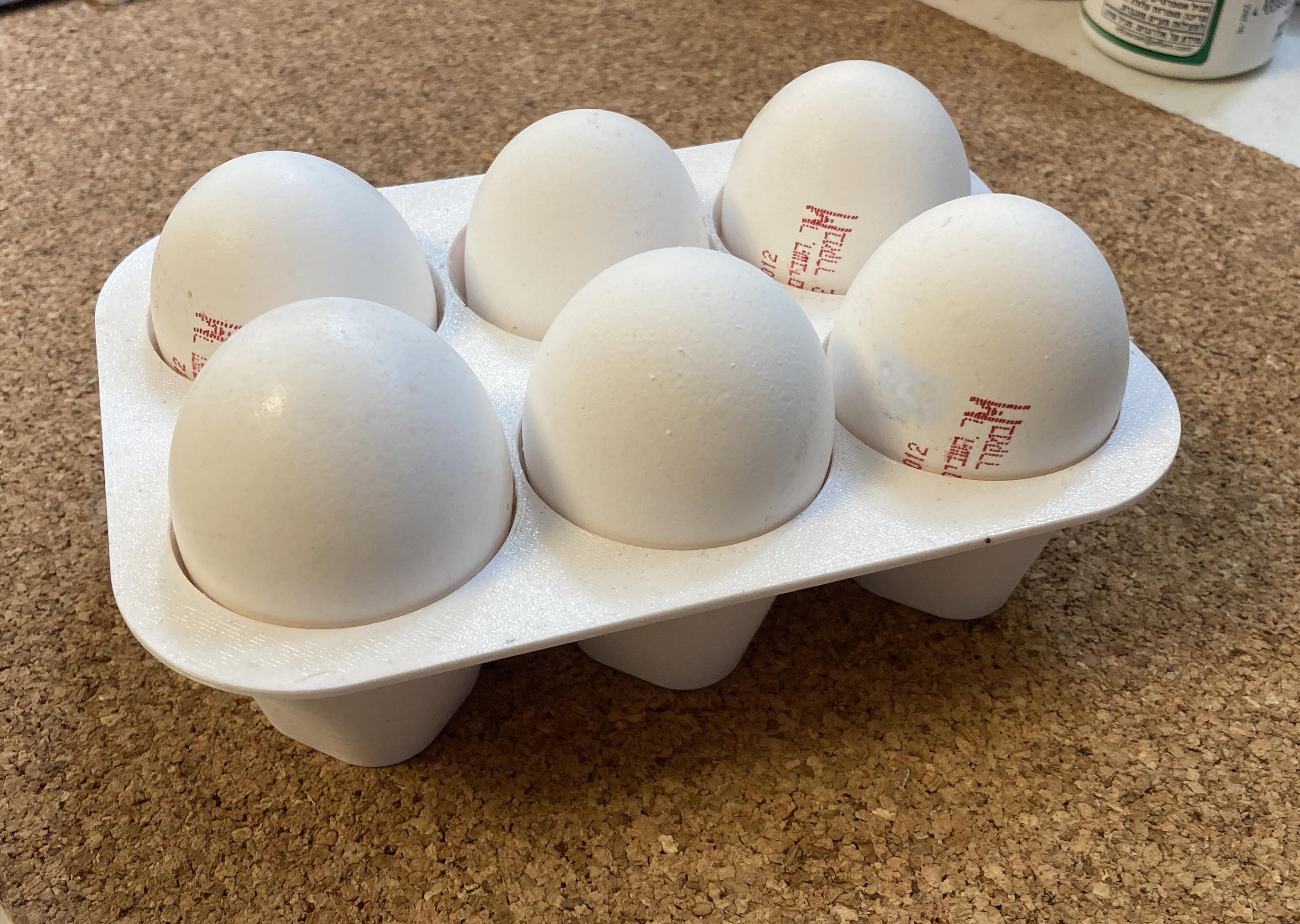 6 eggs tray by rubenzilzer Download free STL model