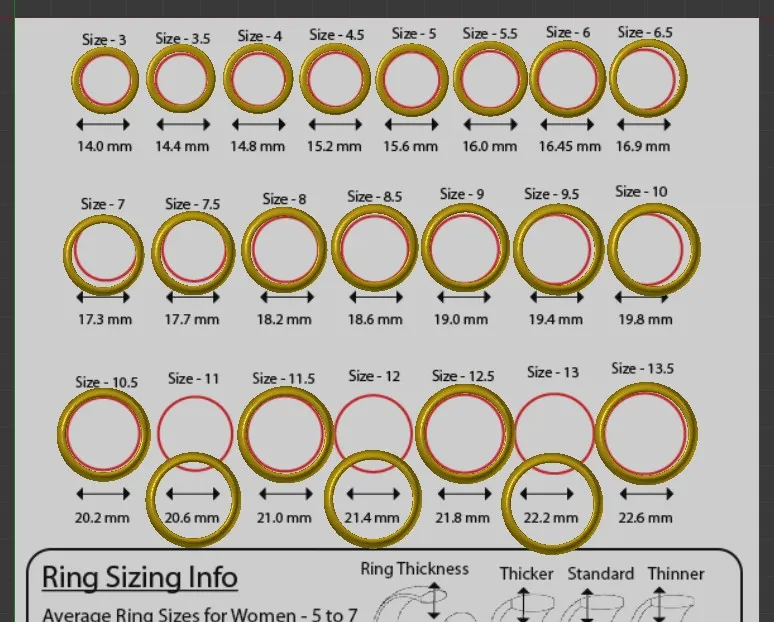 Ring Template for Shapeways by Books | Download free STL model ...