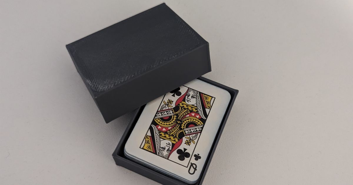 Mini Playing Card Case by Josh | Download free STL model | Printables.com