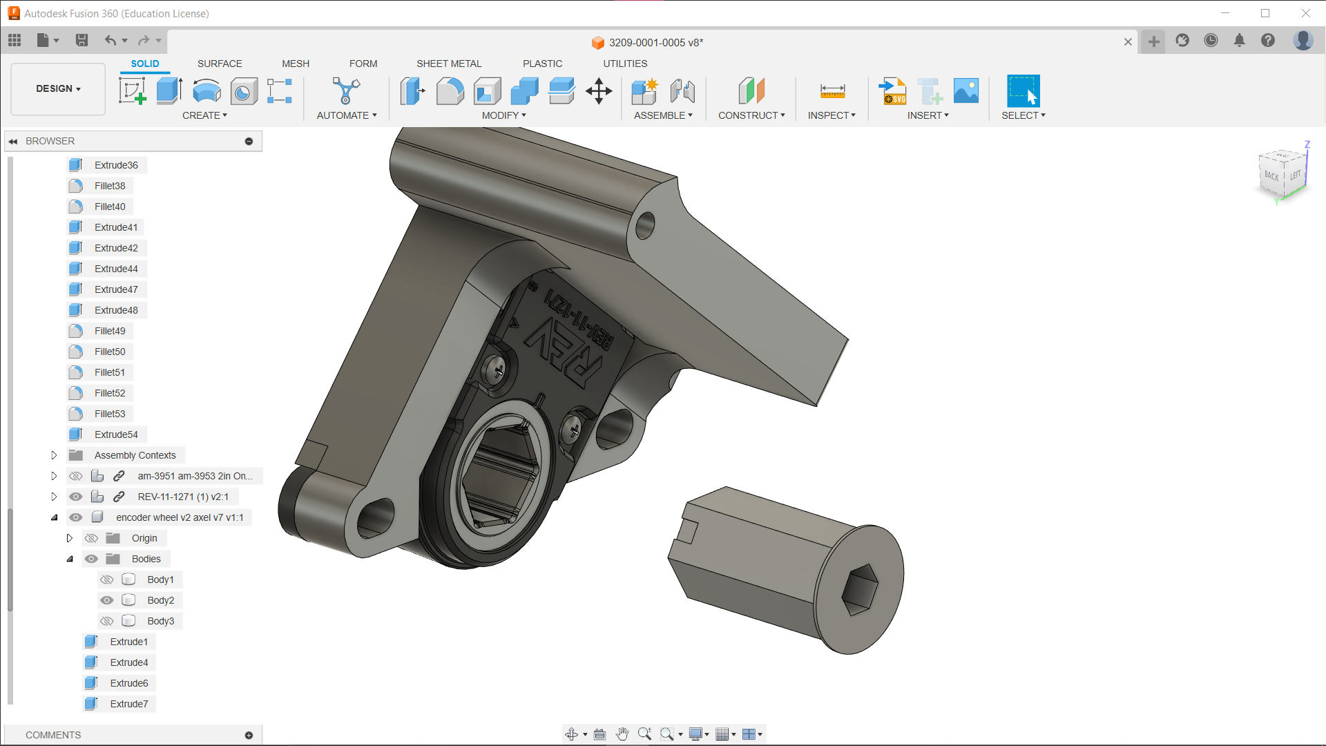 REV Through Bore Encoder Mount by simplegamerz948 Download free STL