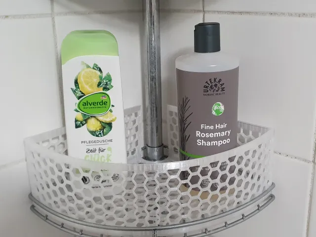 Honeycomb shower basket