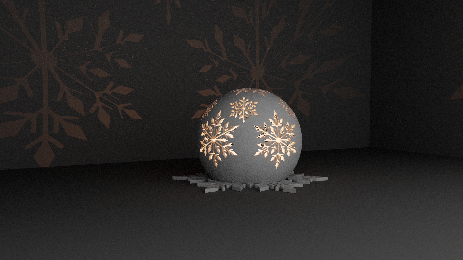 SNOWFLAKE CANDLE HOLDER