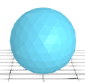 low poly soccer ball
