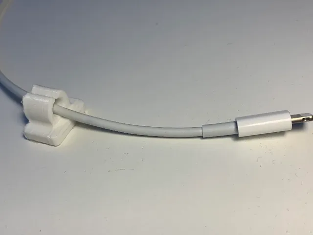 Charge cable holder for desk (FLEX)