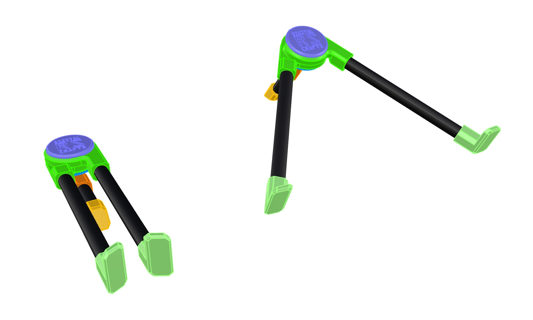 Miniatura 4 do modelo 3D Folding laptop stand
