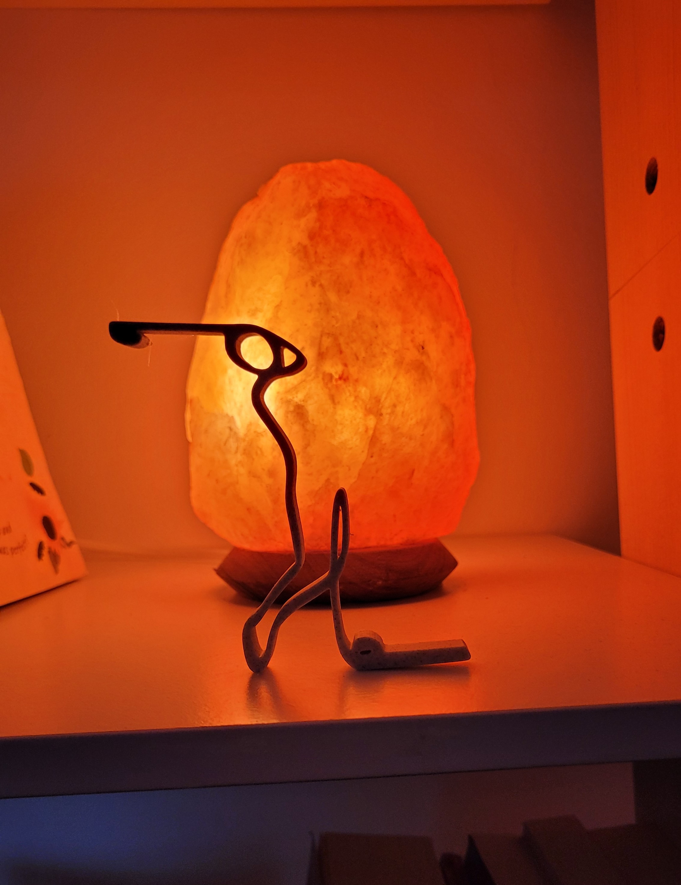 Minimalist Golf Swing Line Art Ethereal Golf Tee Off Statue by