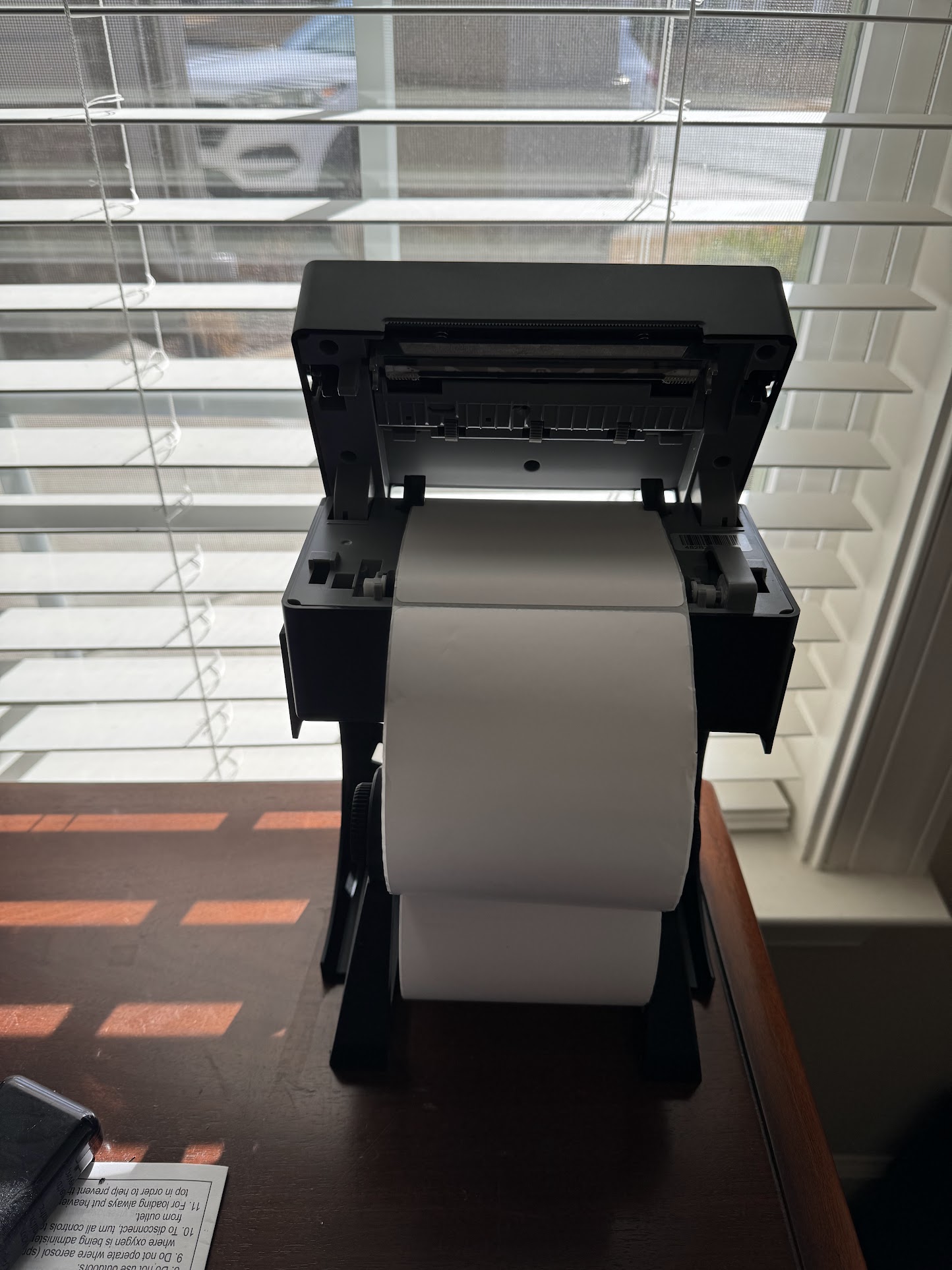 Thermal printer stand for spool holder by markfrancisonly Download free STL model