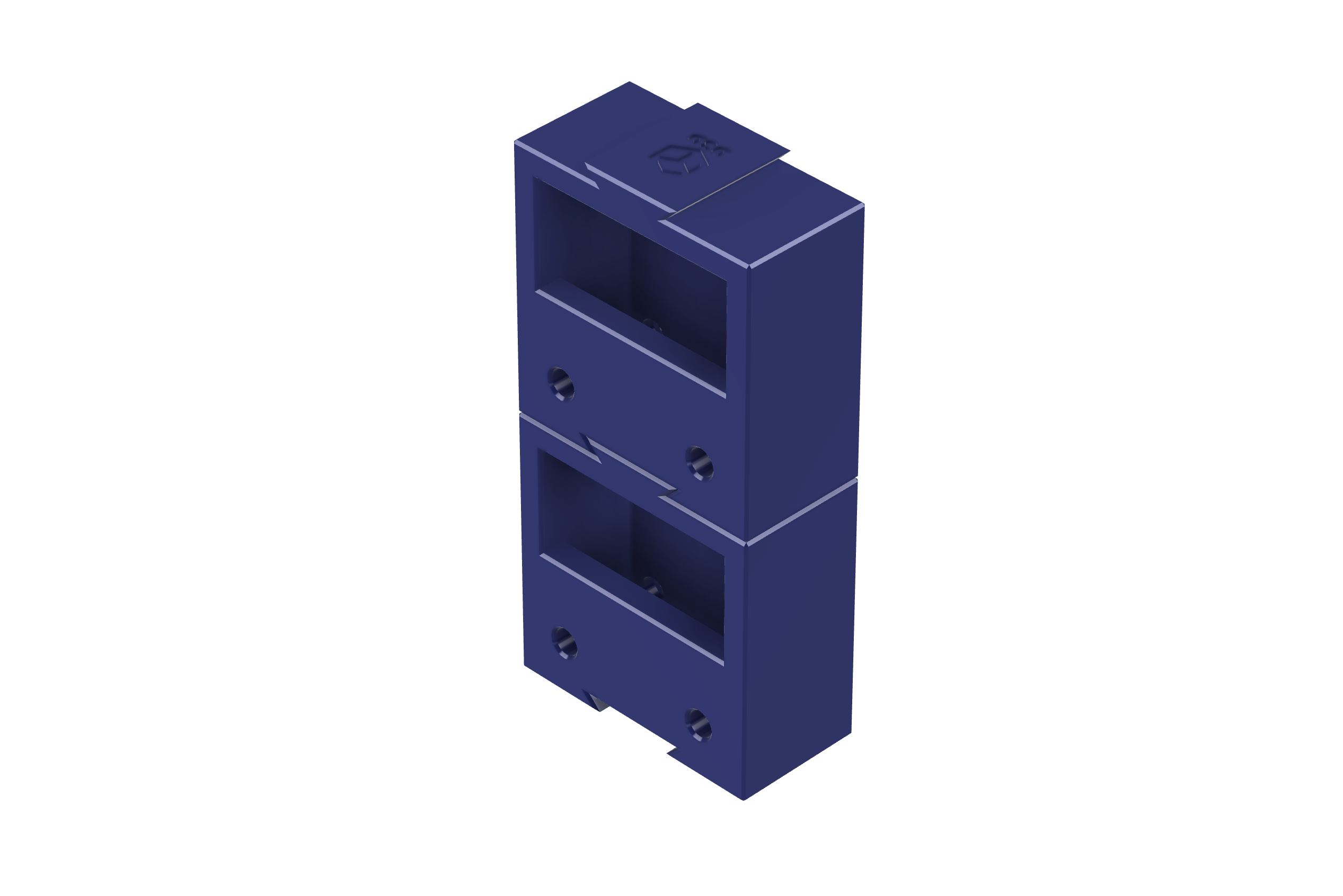 Walled Shelf (Modular Dovetail Square Shelving System) by Devise3D ...