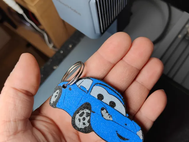 Sally from the Cars Keychain