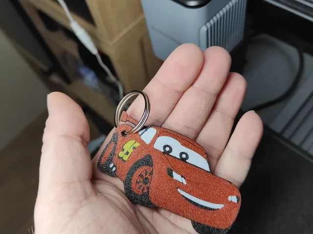 Lightning McQueen from the Cars Keychain