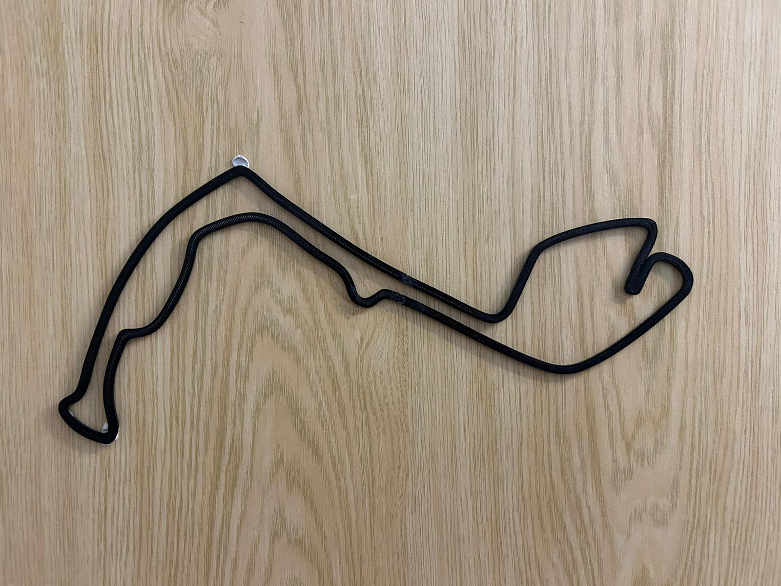 Monaco F1 circuit silhouette wall decoration