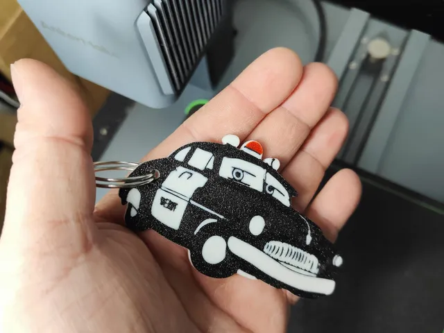 Sheriff from the Cars Keychain