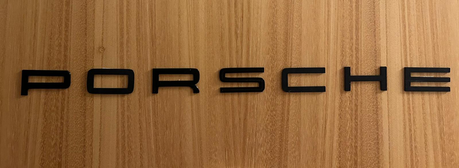 Porsche logo silhouette wall decoration