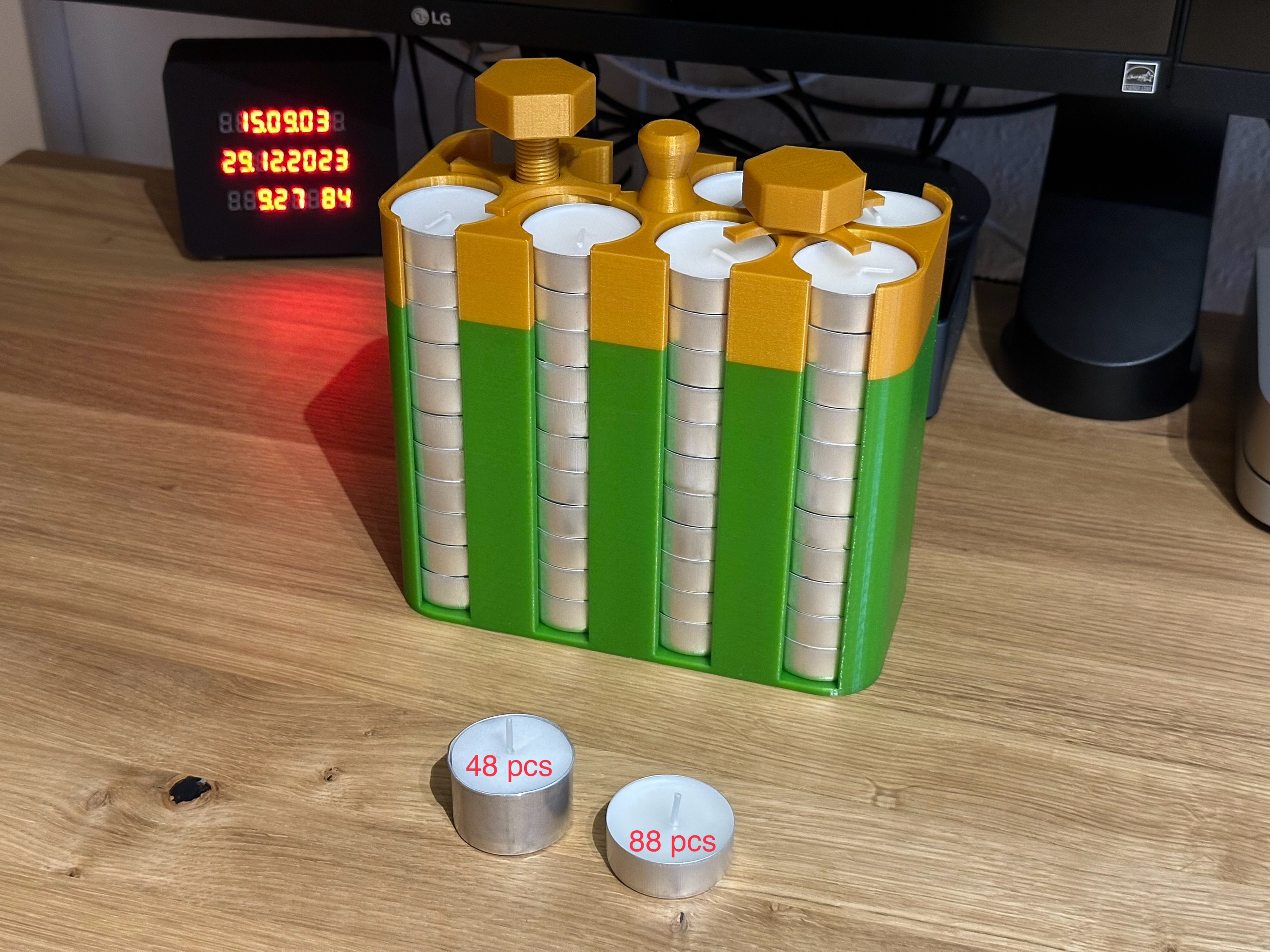 Tea light dispenser