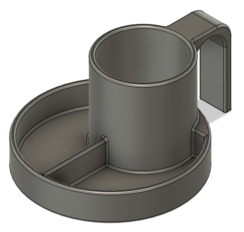 Wonderfold Cup Holder with Snack Tray