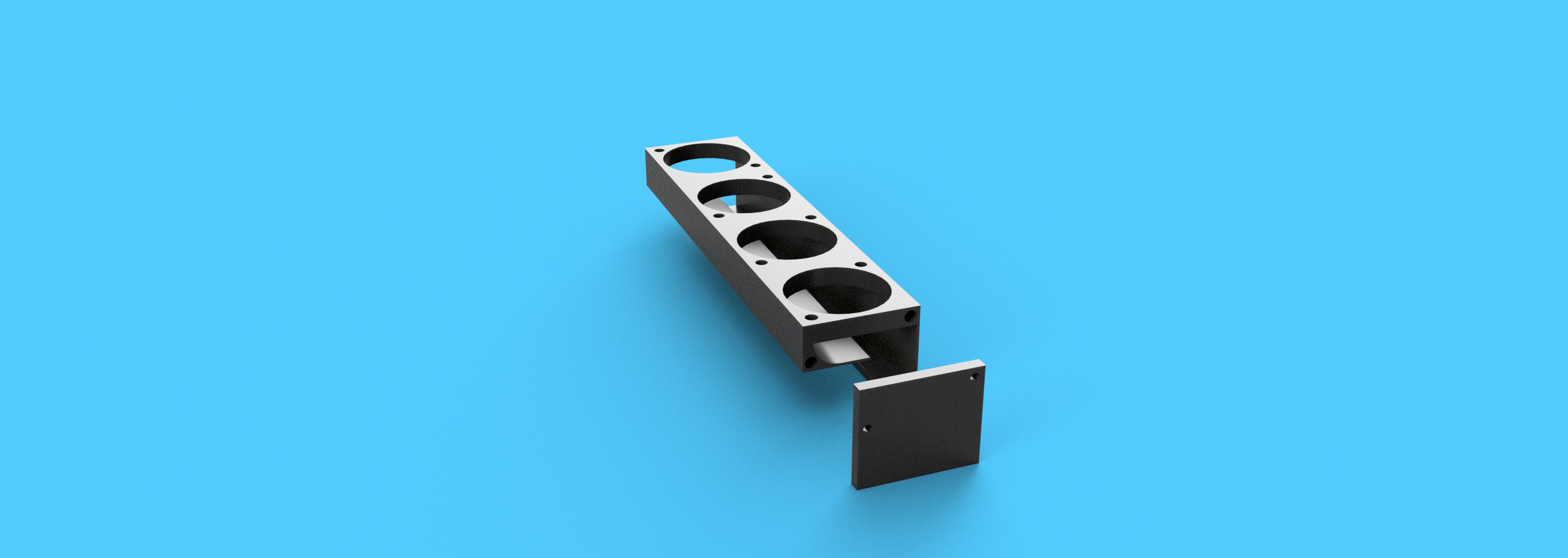 Elecraft KX3 fan carrier for CoolerKX heatsink