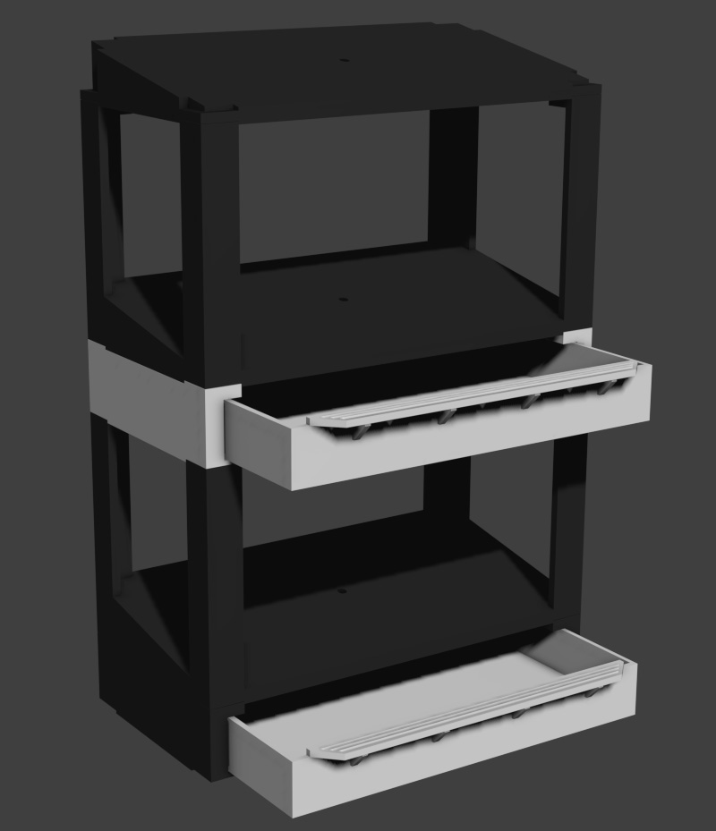 Storage Section for 143 Stackable Stand