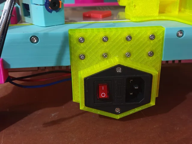The 100 printer - Enclosed Power Socket - low rear mount