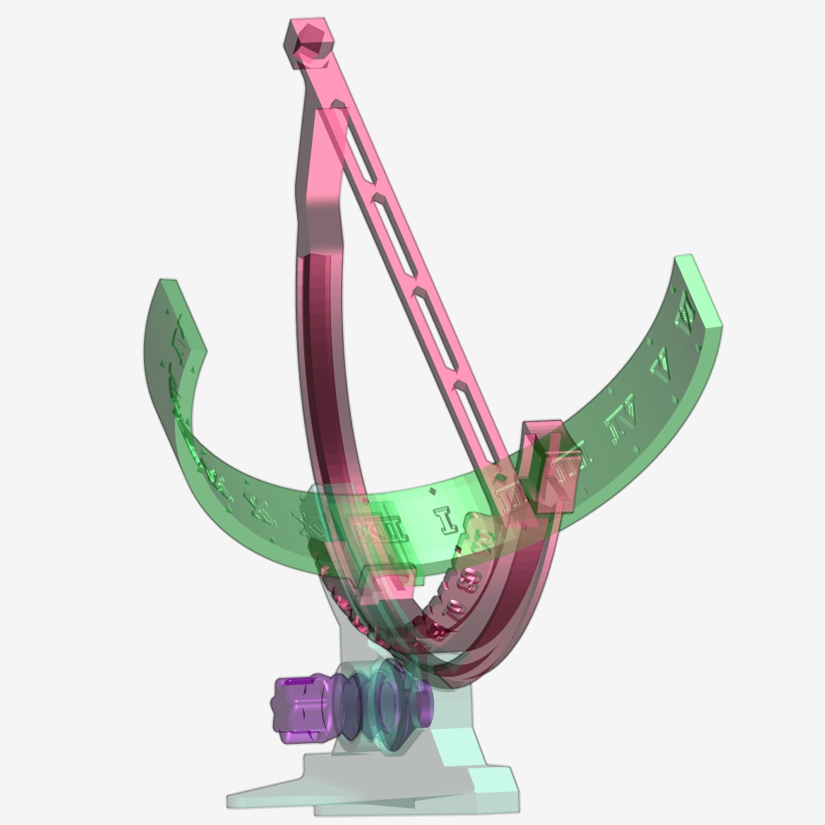 Miniatura 6 do modelo 3D Desktop Equatorial Sundial
