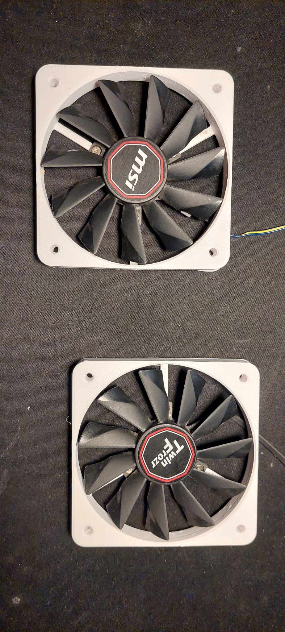 GPU Fan to 93mm Axial PC Fan Adapter by Cozmo77 Download free STL