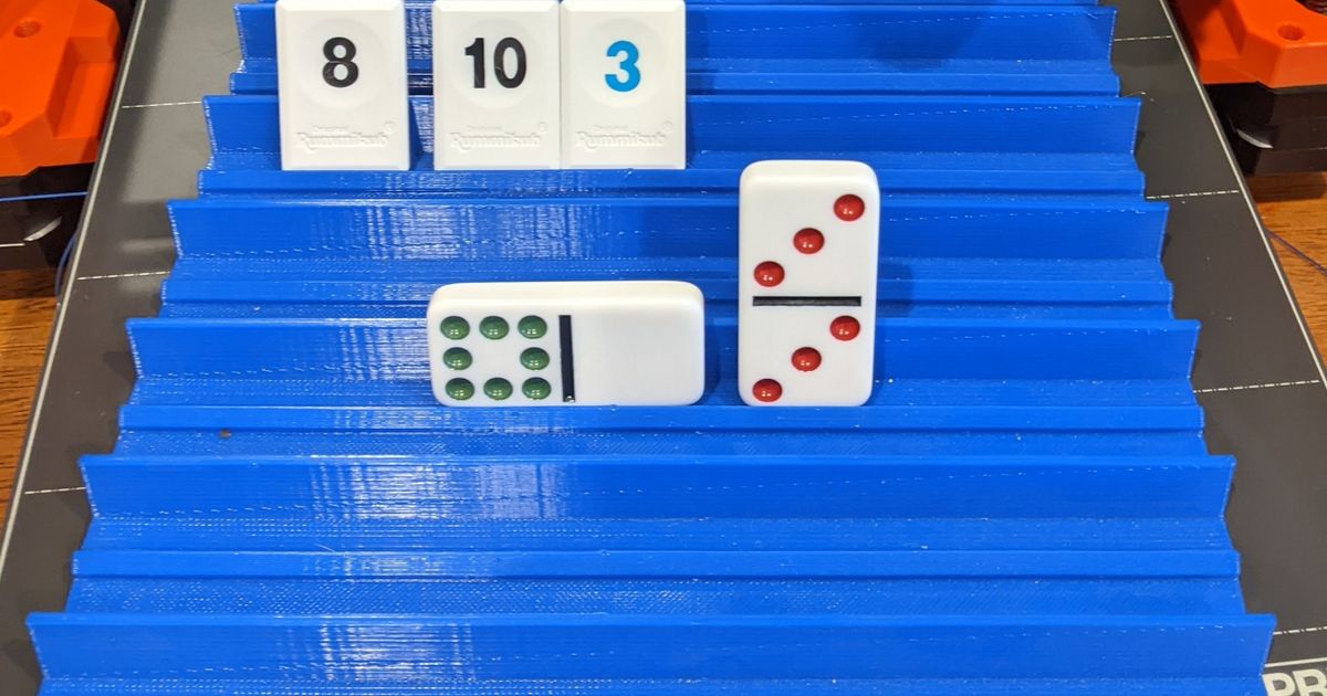 Game Tile Holder, Dominos, Rummikub, et al by Jeeter | Download free ...