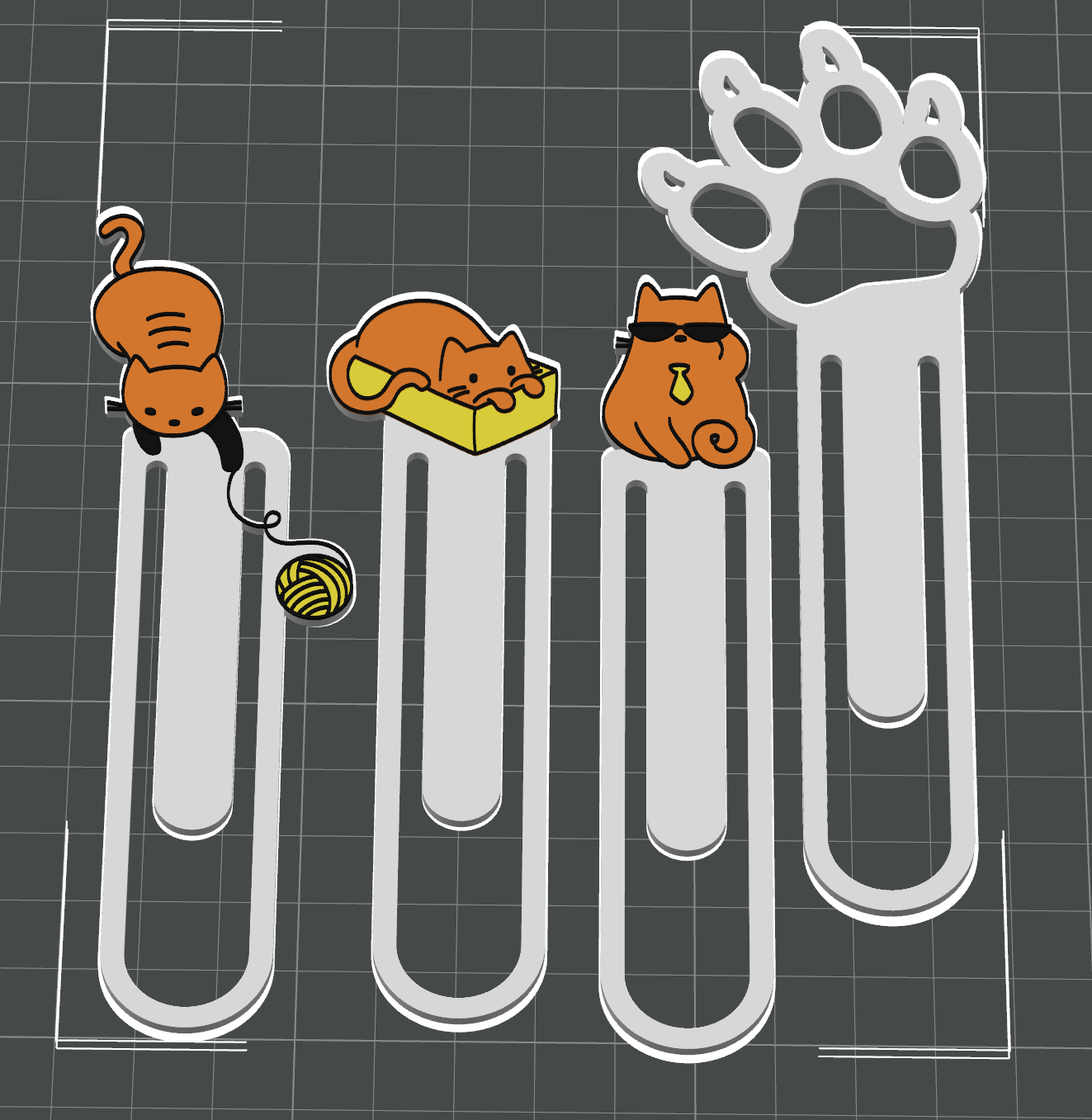 8 Charming Critters Bookmark Collection: Playful Cats & Loyal Dog Paw