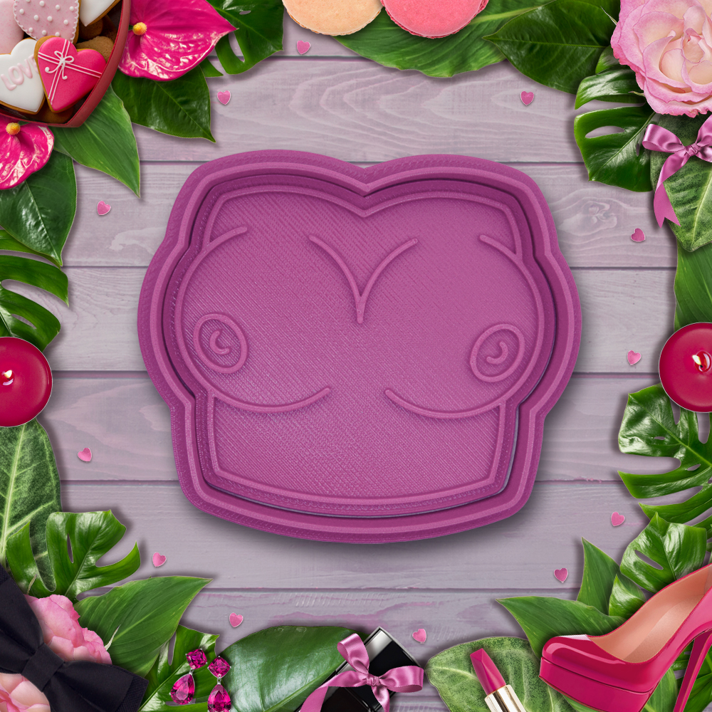 Erotic - boobs cookie cutter / stamp