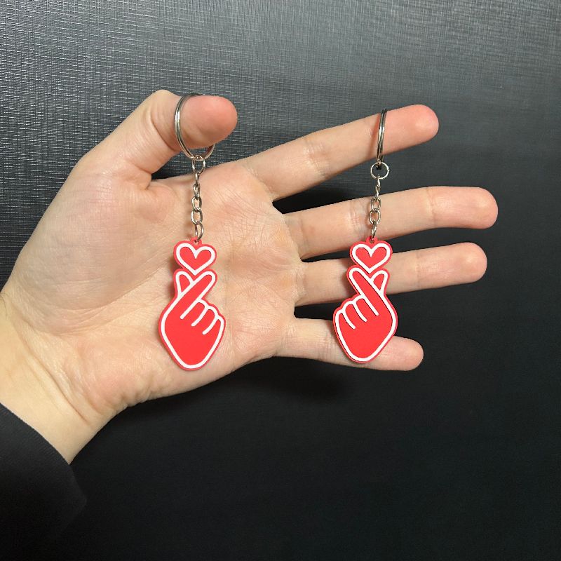 Heart emoji - finger hearts by Super3D | Download free STL model