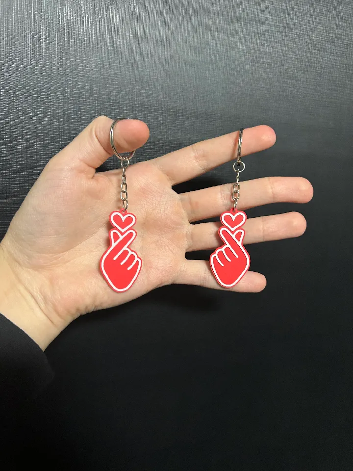 Heart emoji - finger hearts by Super3D | Download free STL model