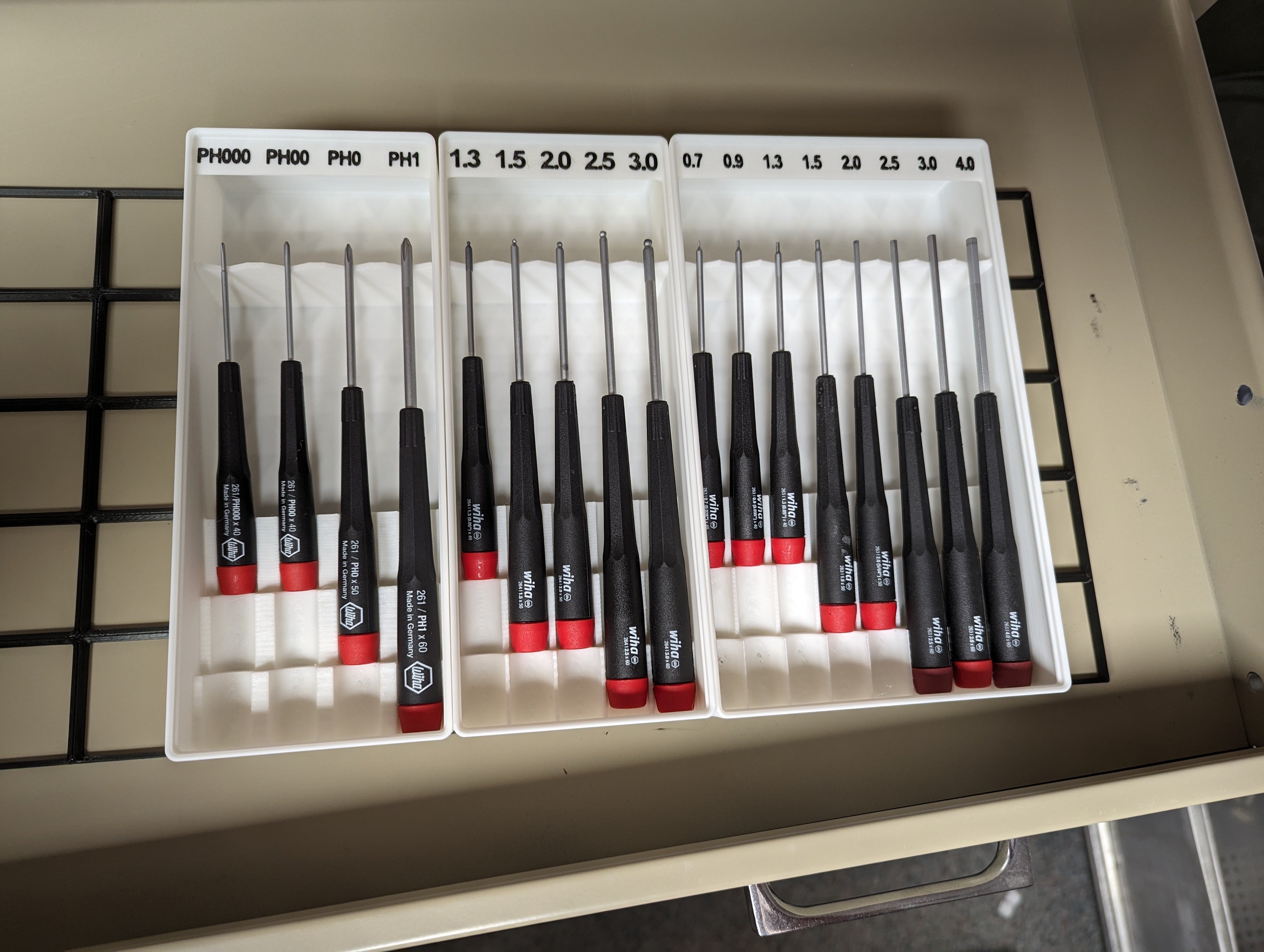 Gridfinity Wiha Precision Screwdriver Holder (easy grab and go)