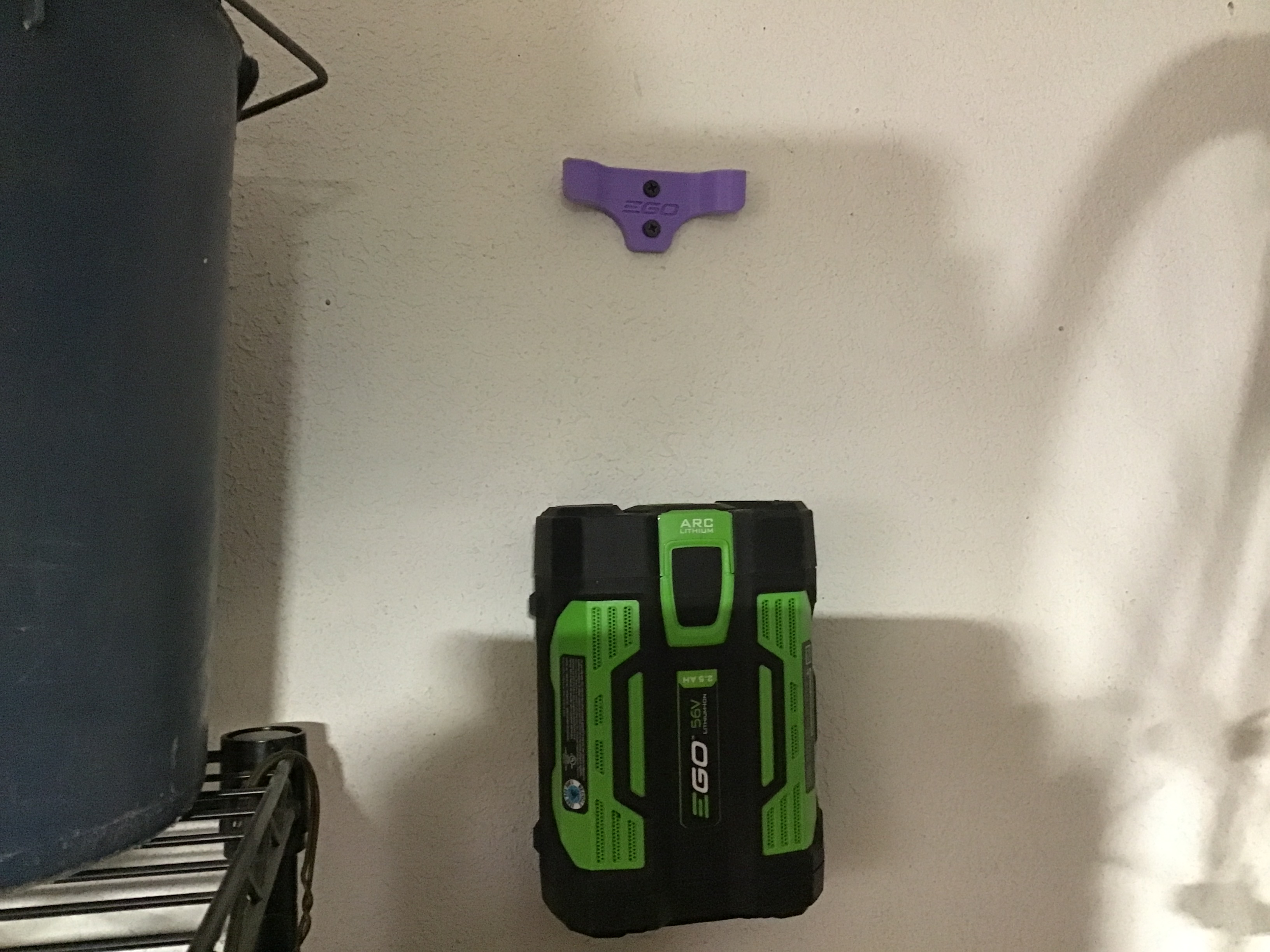 Another Ego 56V battery wall mount