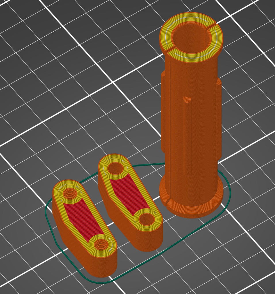Bike ThruAxle Clamp Mount by FlyBy Tom Download free STL model