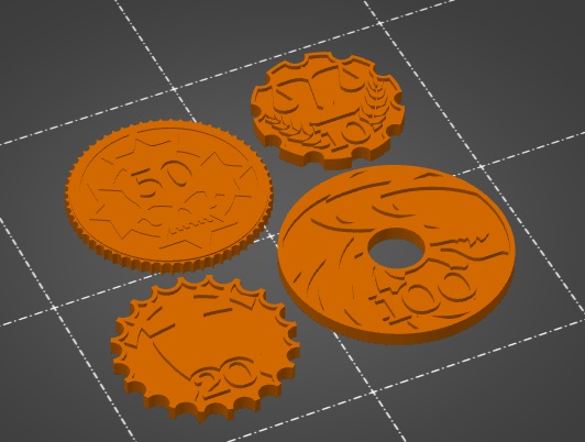 Monopoly Coins for Honor Among Thieves DnD