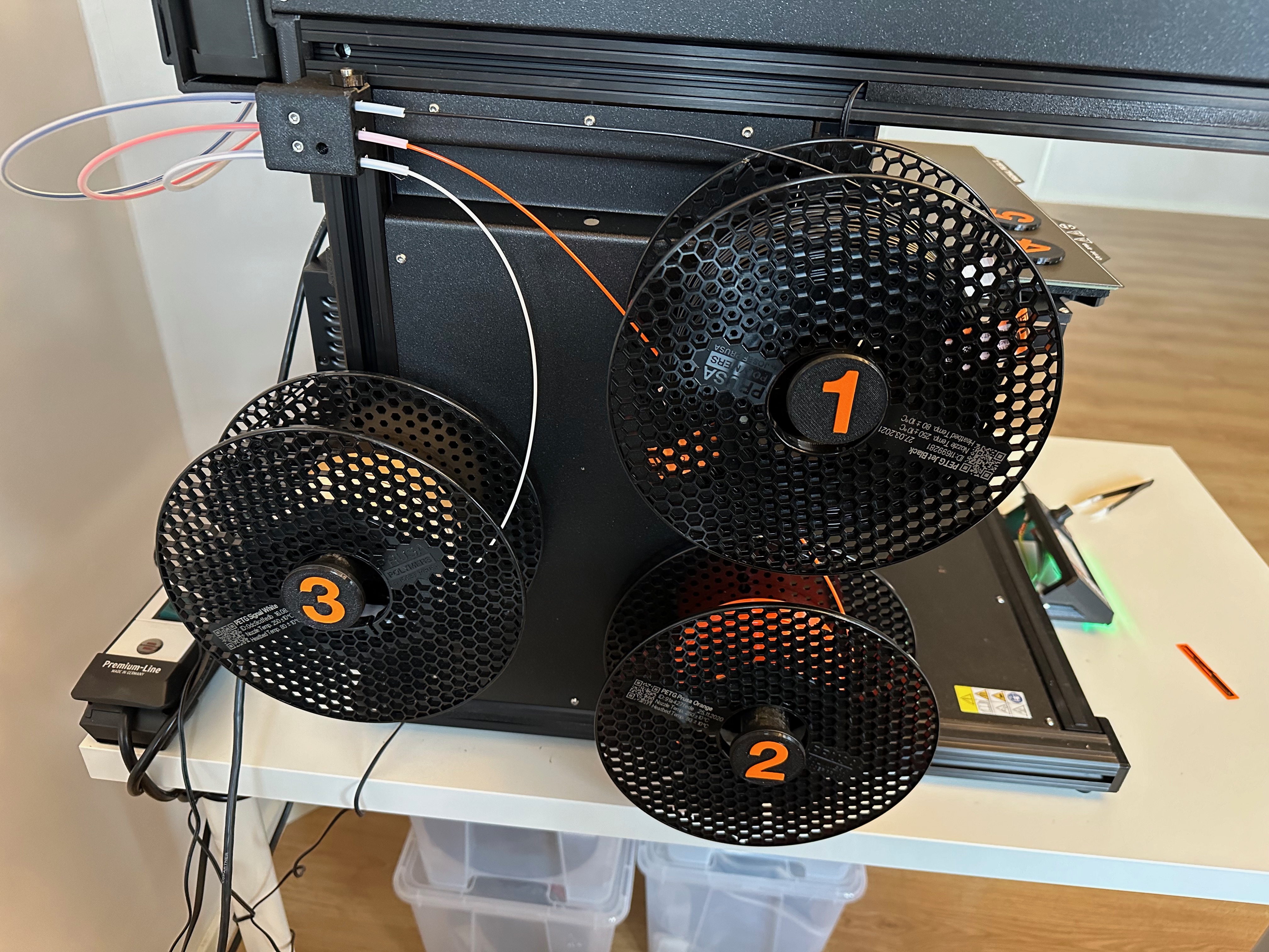 Spool Holder Numbers for Prusa XL